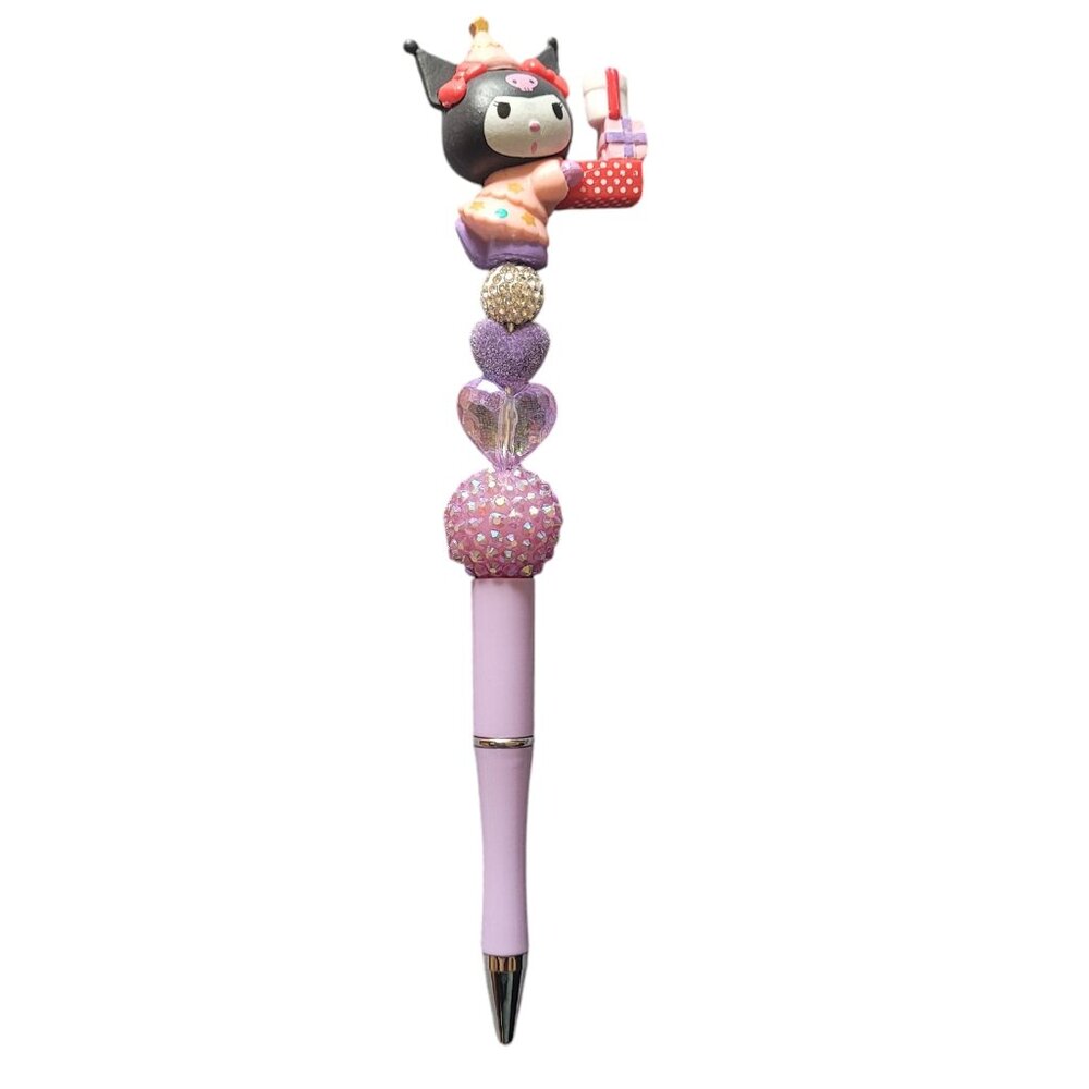 HK birthday beaded pen with replacement ink